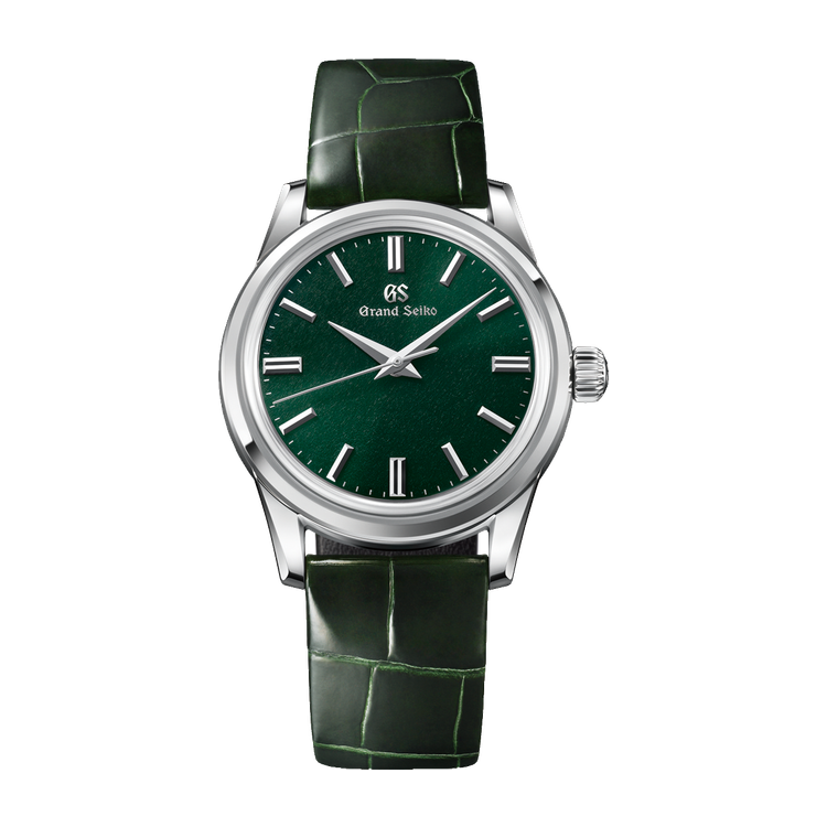 Grand Seiko Elegance Contemporary Classics Green Steel Alligator Leather 37.3mm