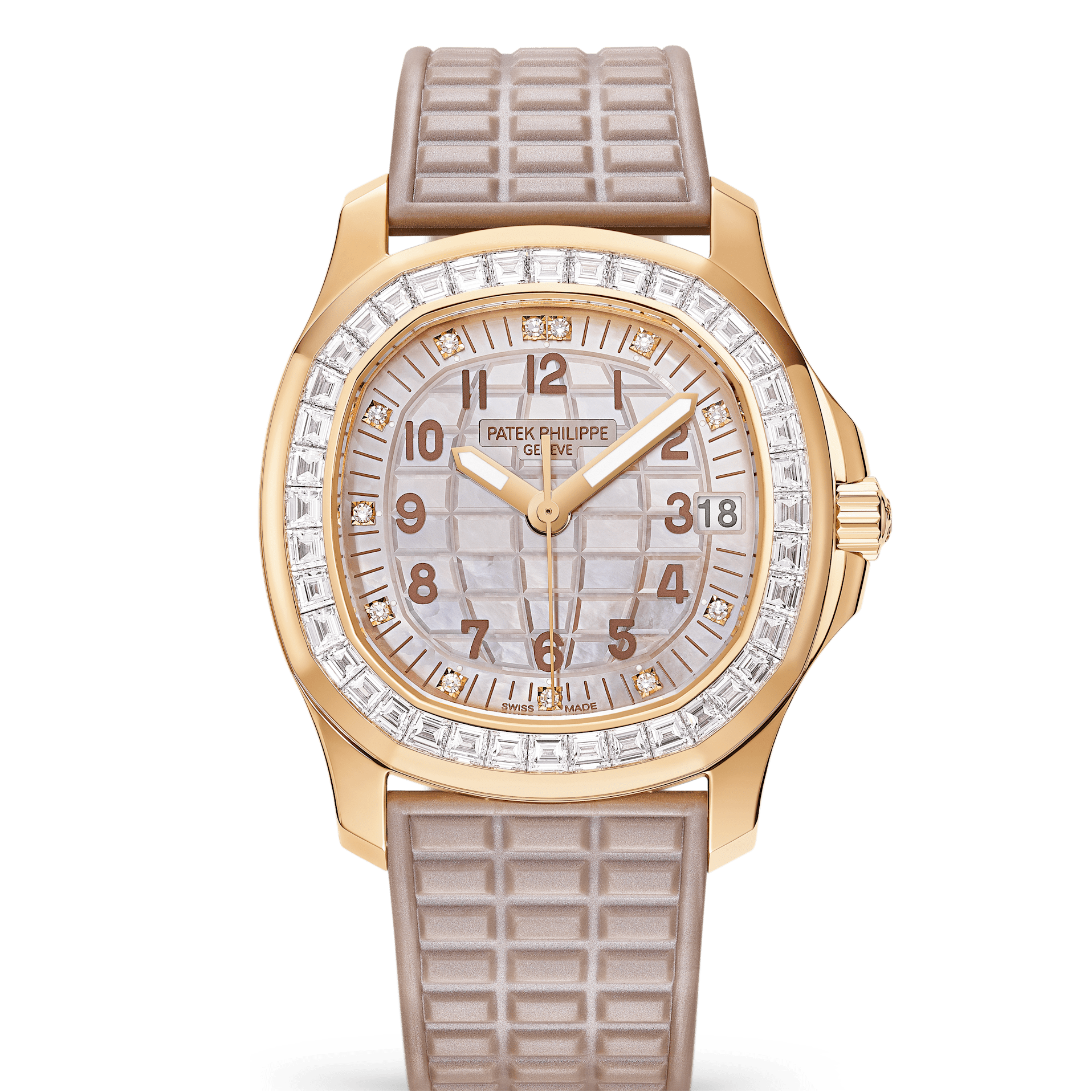 Patek Philippe Aquanaut Luce Mother of Pearl Rose Gold Rubber 36mm