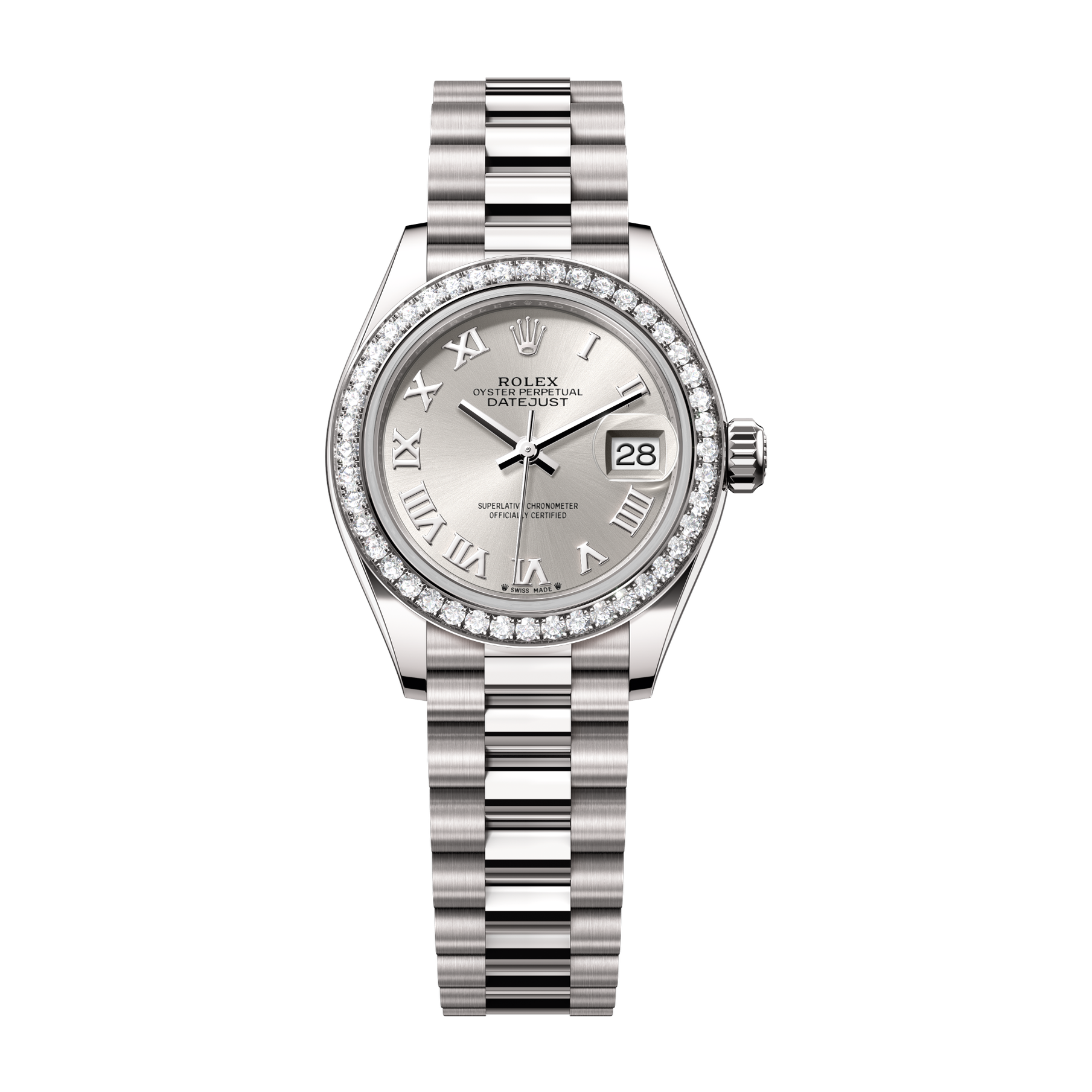Rolex Lady-Datejust Silver White Gold 28mm