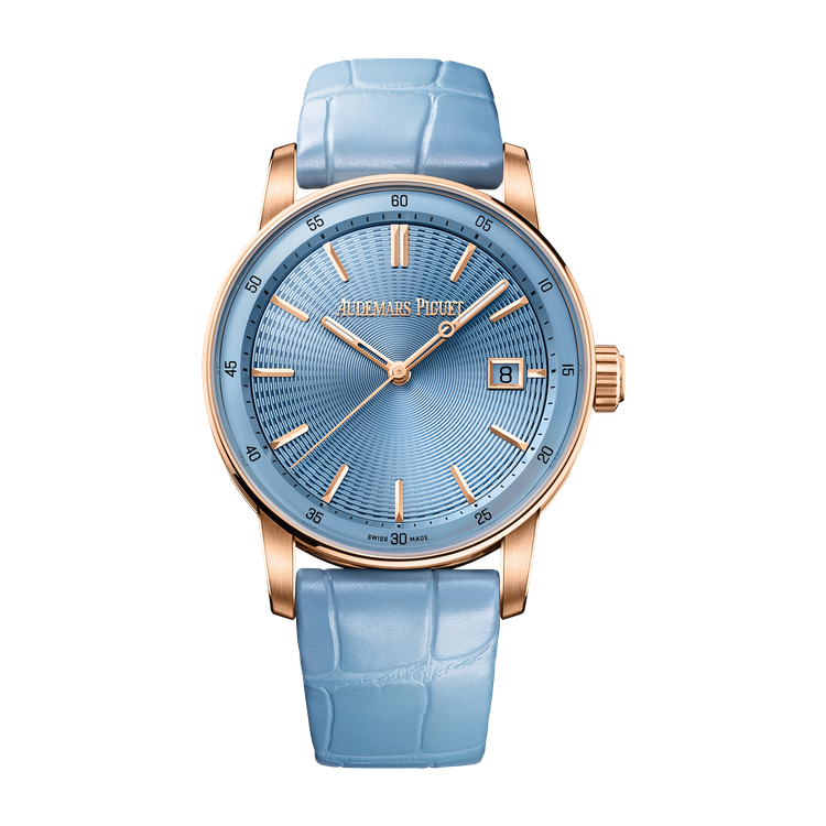 Audemars Piguet Code 11.59 Selfwinding Blue Rose Gold Alligator Leather 38mm
