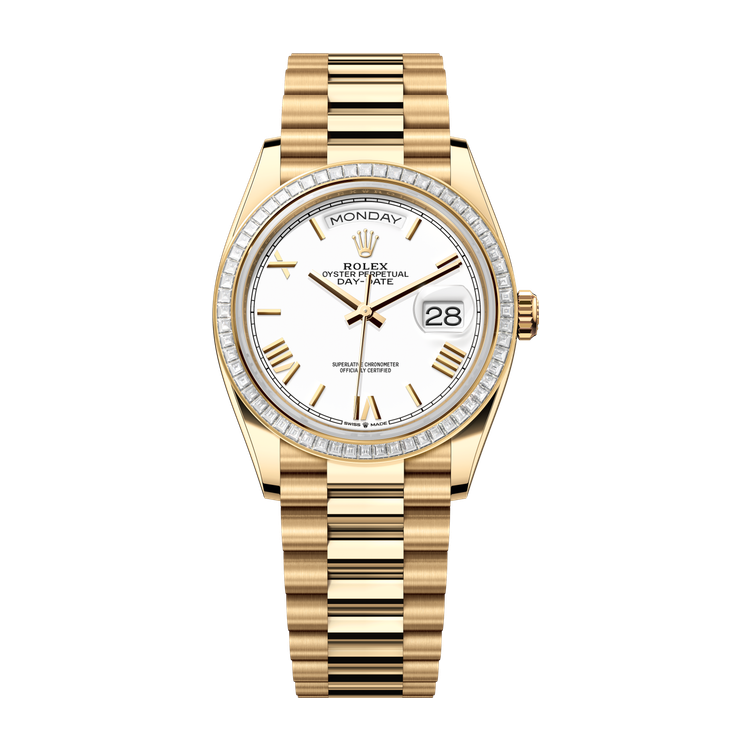 Rolex Day-Date 36 White Yellow Gold 36mm