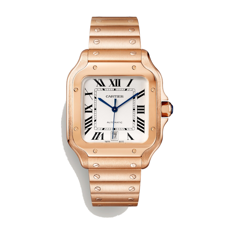 Cartier Santos de Cartier Large Silver Rose Gold 39.8mm