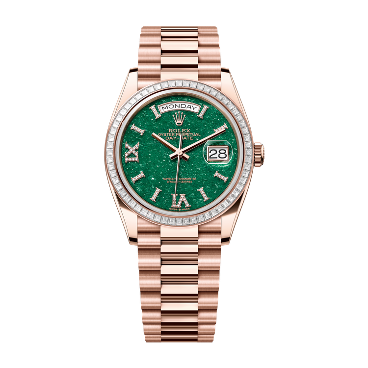Rolex Day-Date 36 Green Rose Gold 36mm
