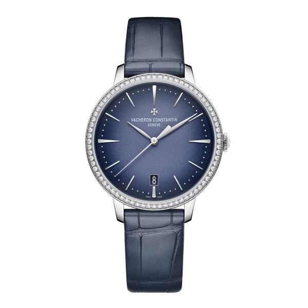 Vacheron Constantin Patrimony Self-winding Blue White Gold Alligator Leather 36.5mm