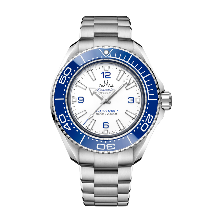 Omega "Ultra Deep" Seamaster Planet Ocean 6000M White Steel 45.5mm