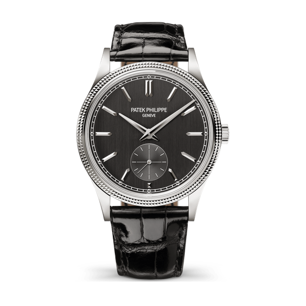 Patek Philippe Calatrava Dark Grey White Gold Alligator Leather 39mm