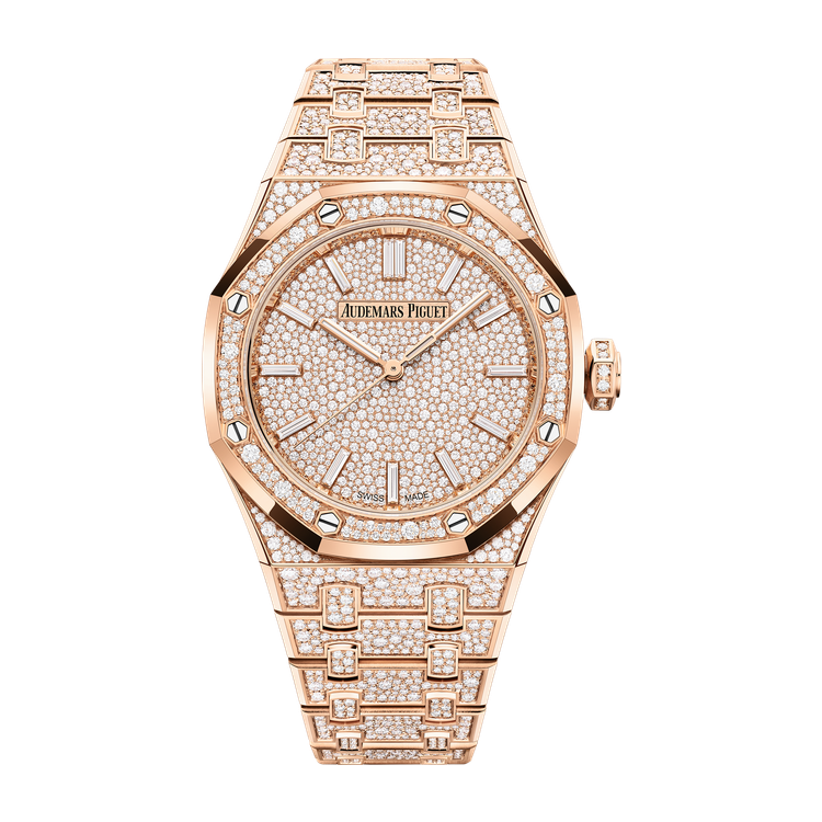 Audemars Piguet Royal Oak Selfwinding Diamond Pave Rose Gold 37mm