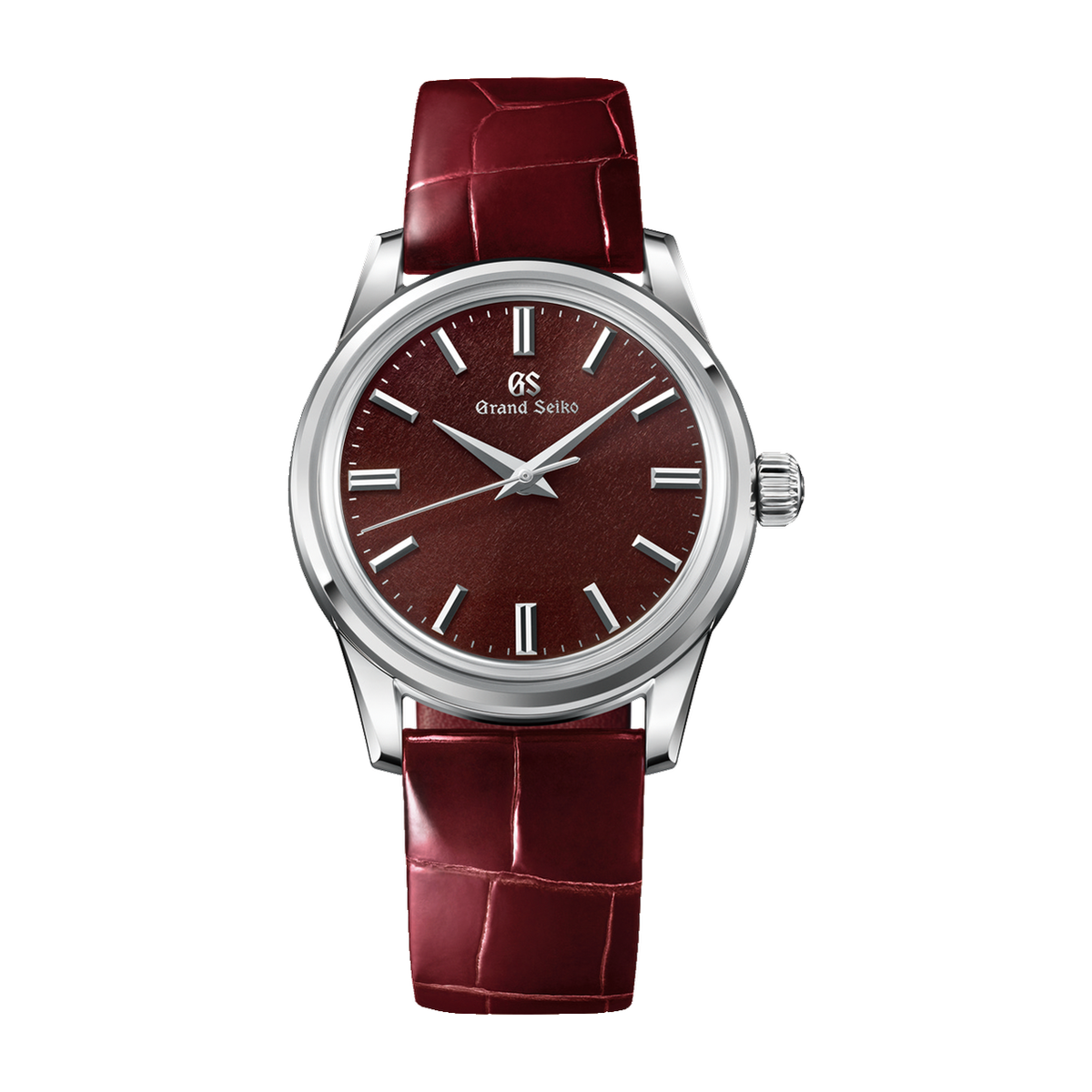 Grand Seiko "Bōshū" Elegance Contemporary Classics Red Steel Alligator Leather 37.3mm