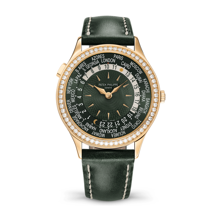 Patek Philippe Complications Green Rose Gold Leather 36mm