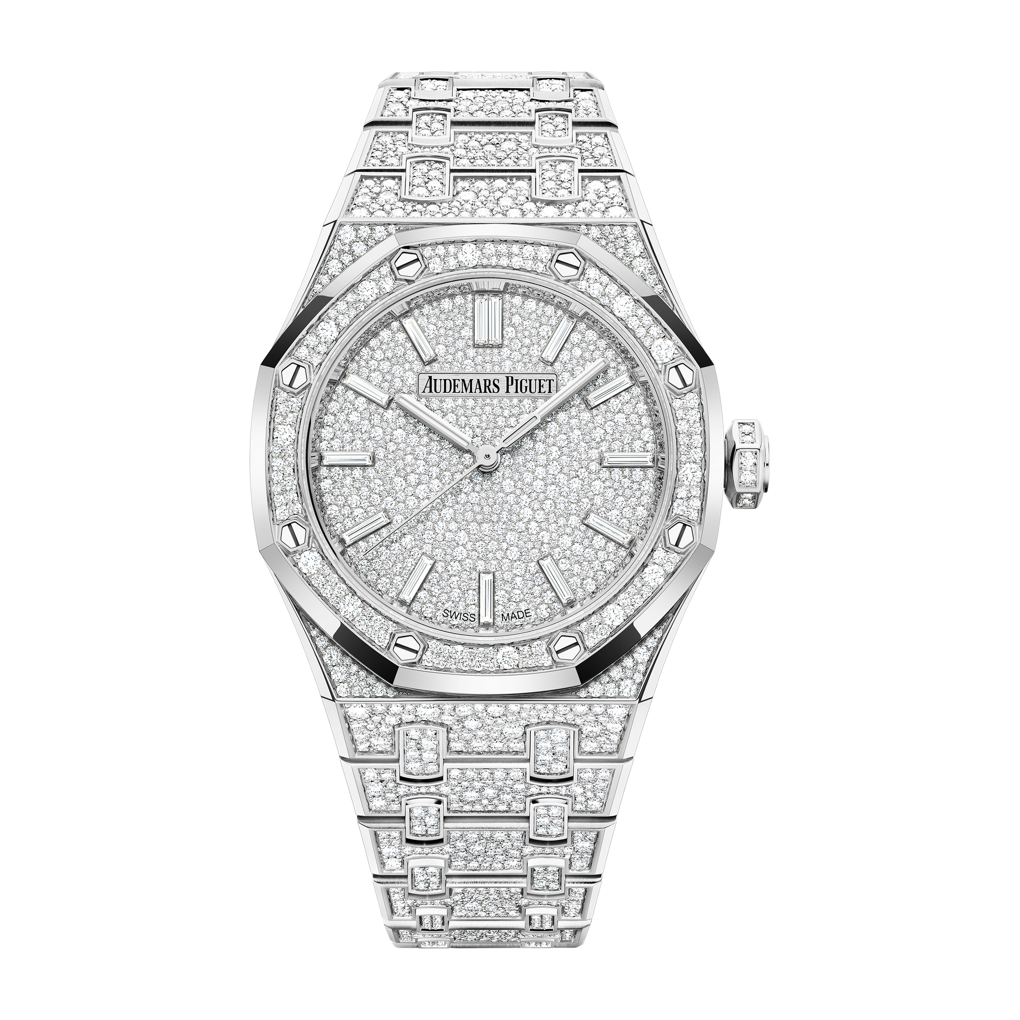 Audemars Piguet Royal Oak Selfwinding Diamond Pave White Gold 37mm