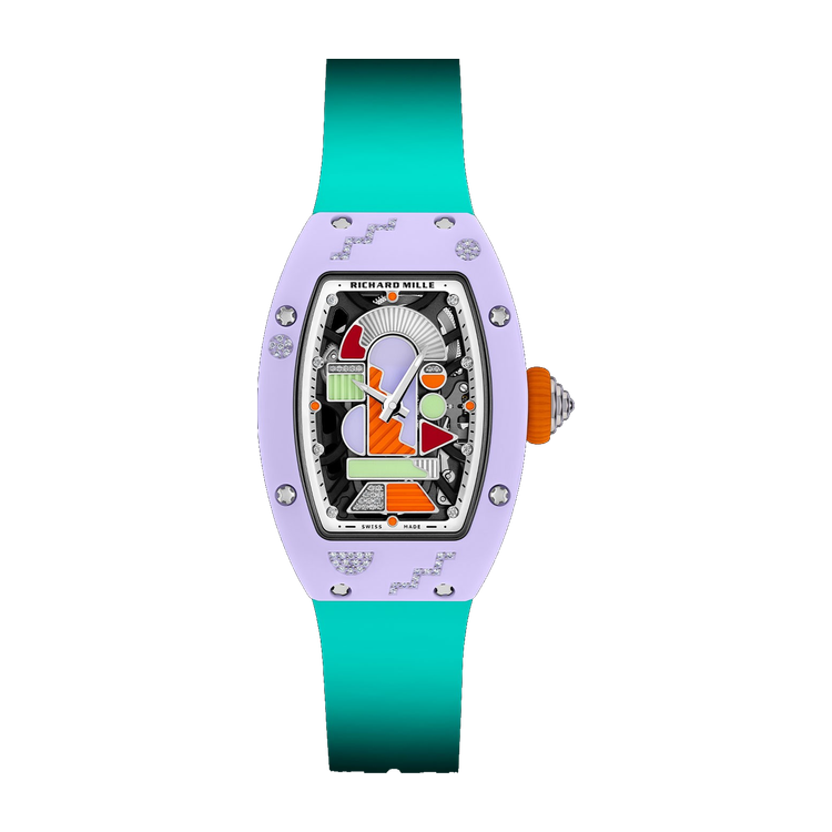 Richard Mille "Lavender Pink" RM 07-01 Skeleton Ceramic Rubber 31.4mm