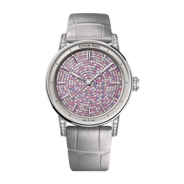 Audemars Piguet Code 11.59 Selfwinding Diamond Pave White Gold Alligator Leather 38mm