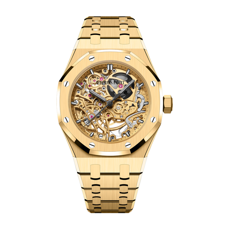 Audemars Piguet Royal Oak Double Balance Wheel Openworked Skeleton Yellow Gold 37mm