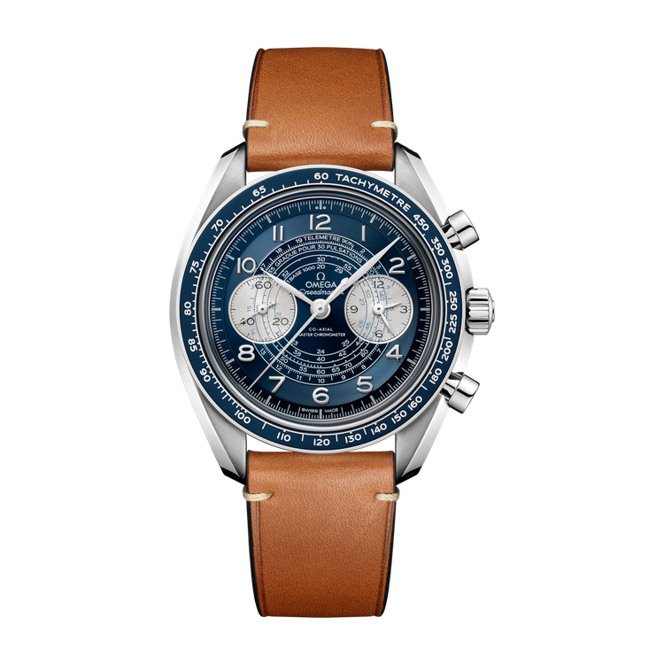Omega Speedmaster Chronoscope Blue Steel Leather 43mm