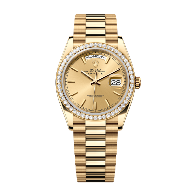 Rolex Day-Date 36 Champagne Yellow Gold 36mm