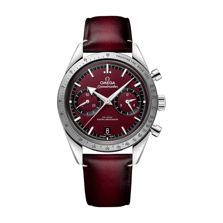 Omega Speedmaster '57 Red Steel Leather 40.5mm