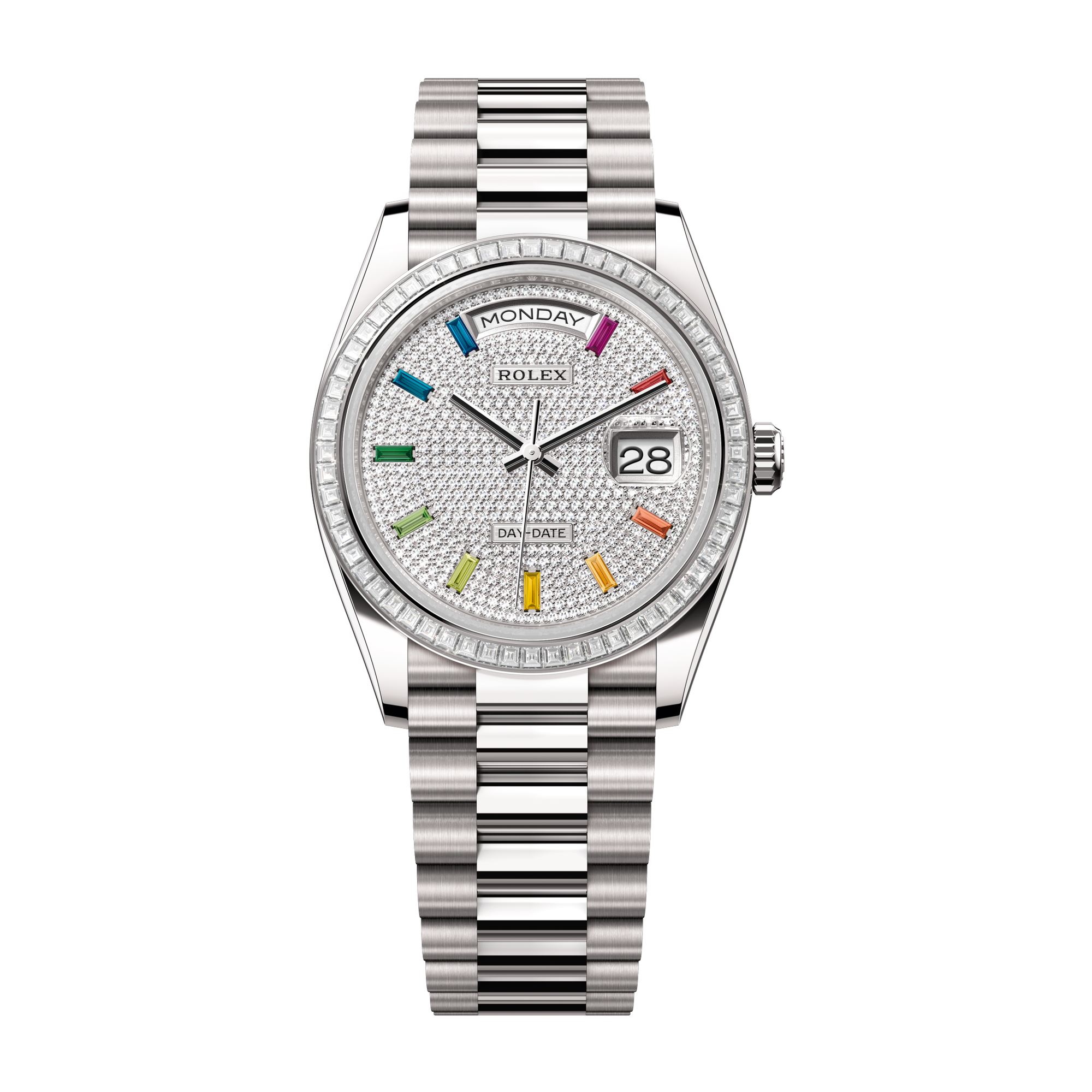 Rolex Day-Date 36 Diamond Pave White Gold 36mm