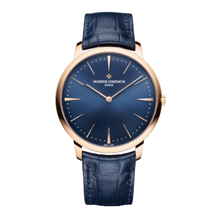 Vacheron Constantin Patrimony Manual-winding Blue Rose Gold Alligator Leather 40mm