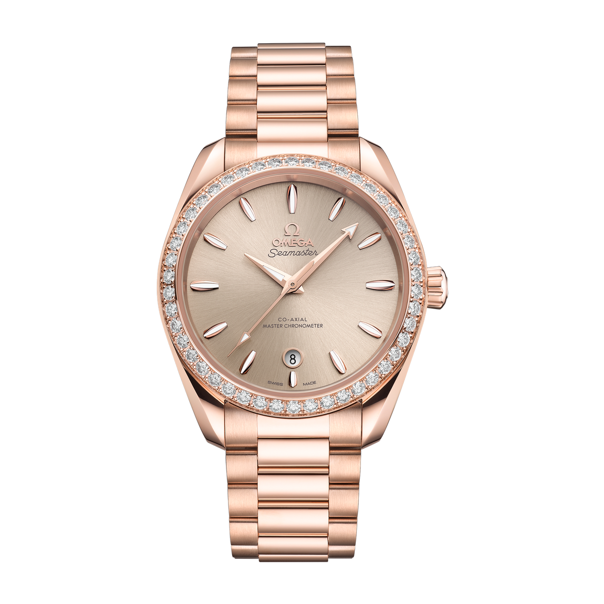 Omega Seamaster Aqua Terra Shades Champagne Rose Gold 38mm