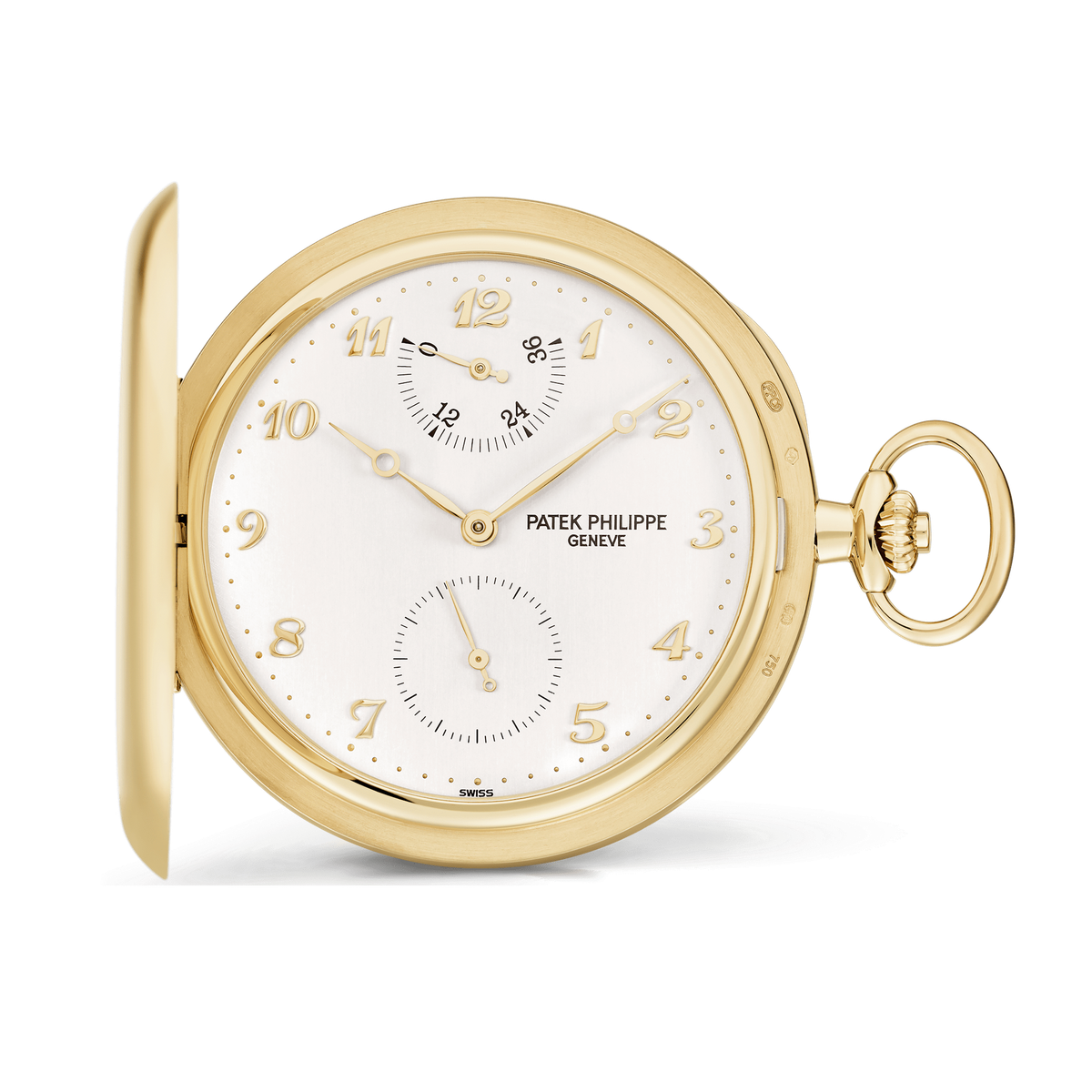 Patek Philippe Pocket Watches Silver Yellow Gold 48mm