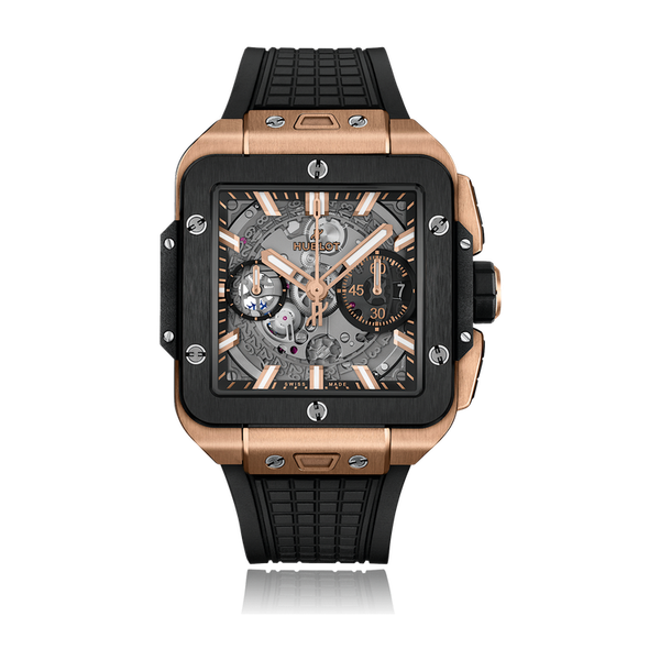 Hublot Square Bang Unico Skeleton King Gold & Ceramic Rubber 42mm