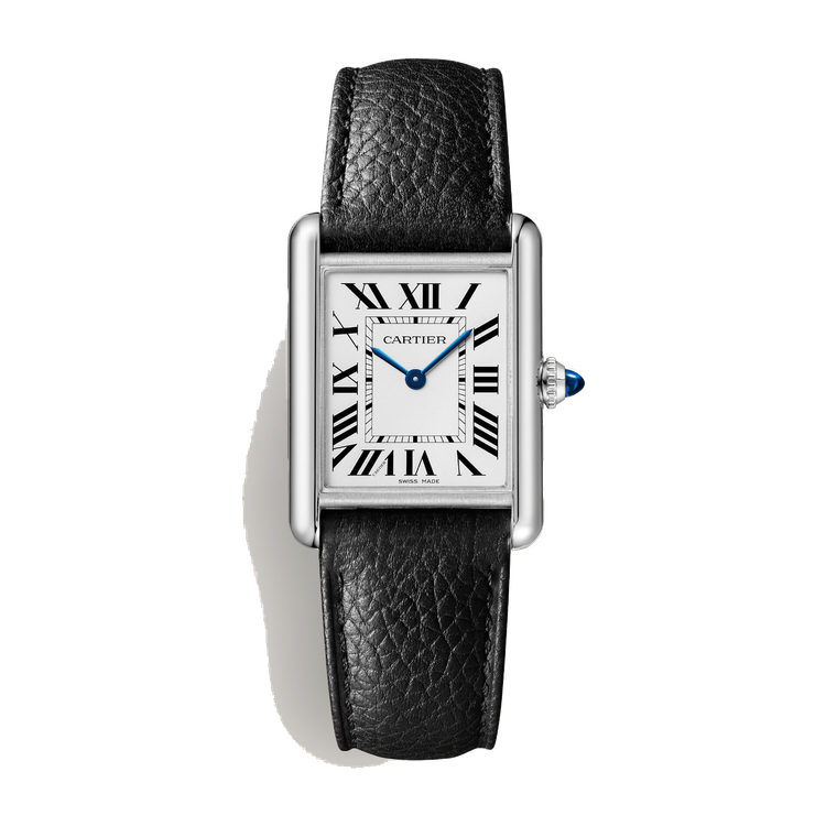 Cartier Tank Must Silver Steel Leather 25.5mm