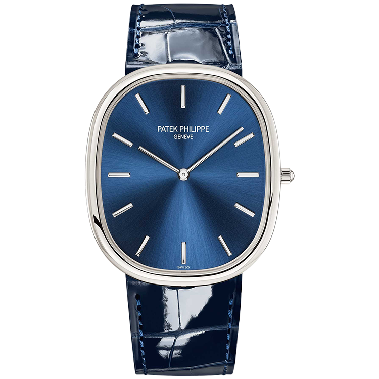Patek Philippe Golden Ellipse Blue Leather 39.5mm