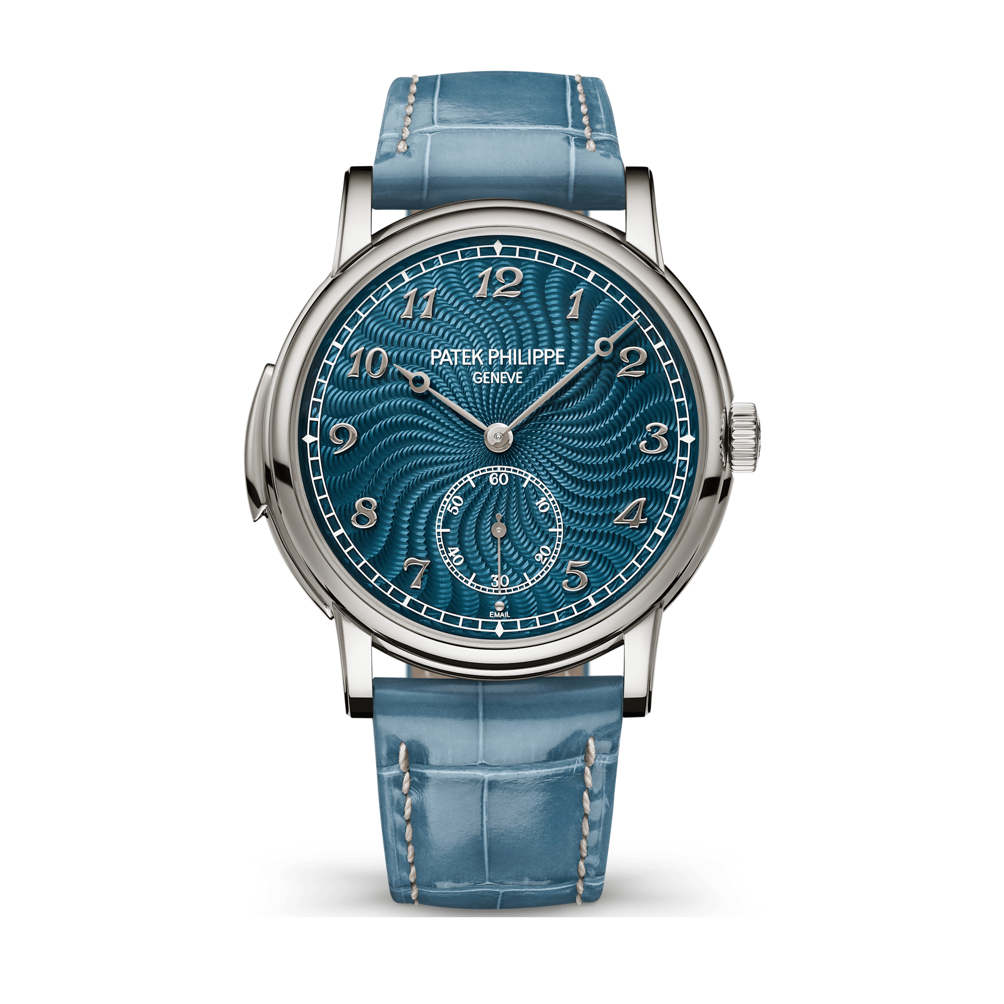 Patek Philippe Grand Complications Blue White Gold Alligator Leather 40mm