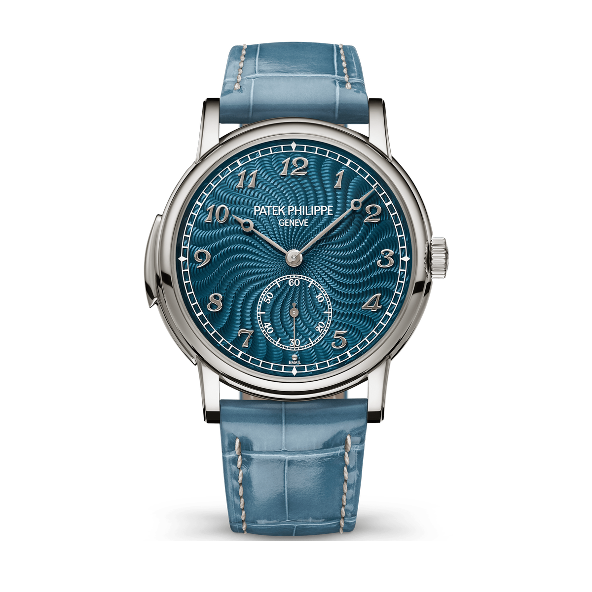 Patek Philippe Grand Complications Blue White Gold Alligator Leather 40mm