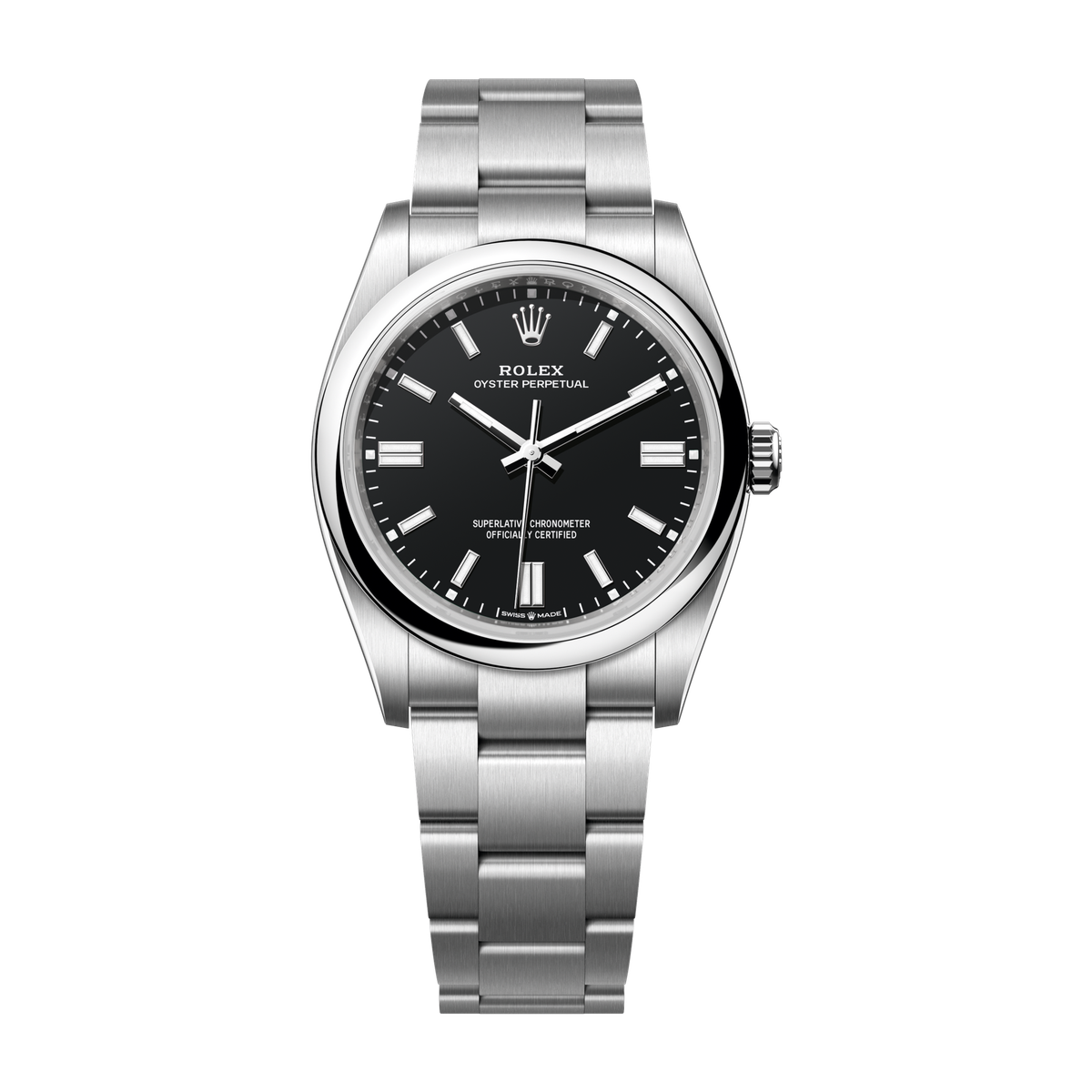 Rolex Oyster Perpetual 36 Black Steel 36mm