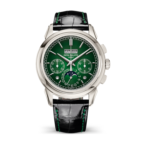 Patek Philippe Grand Complications Green Platinum Alligator Leather 41mm