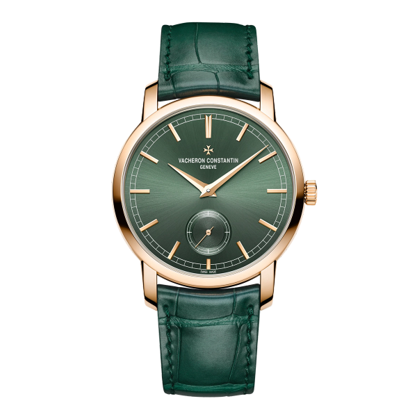 Vacheron Constantin Traditionnelle Manual-winding Green Rose Gold Alligator Leather 38mm