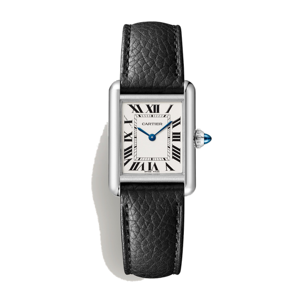 Cartier Tank Must Silver Steel Leather 22mm