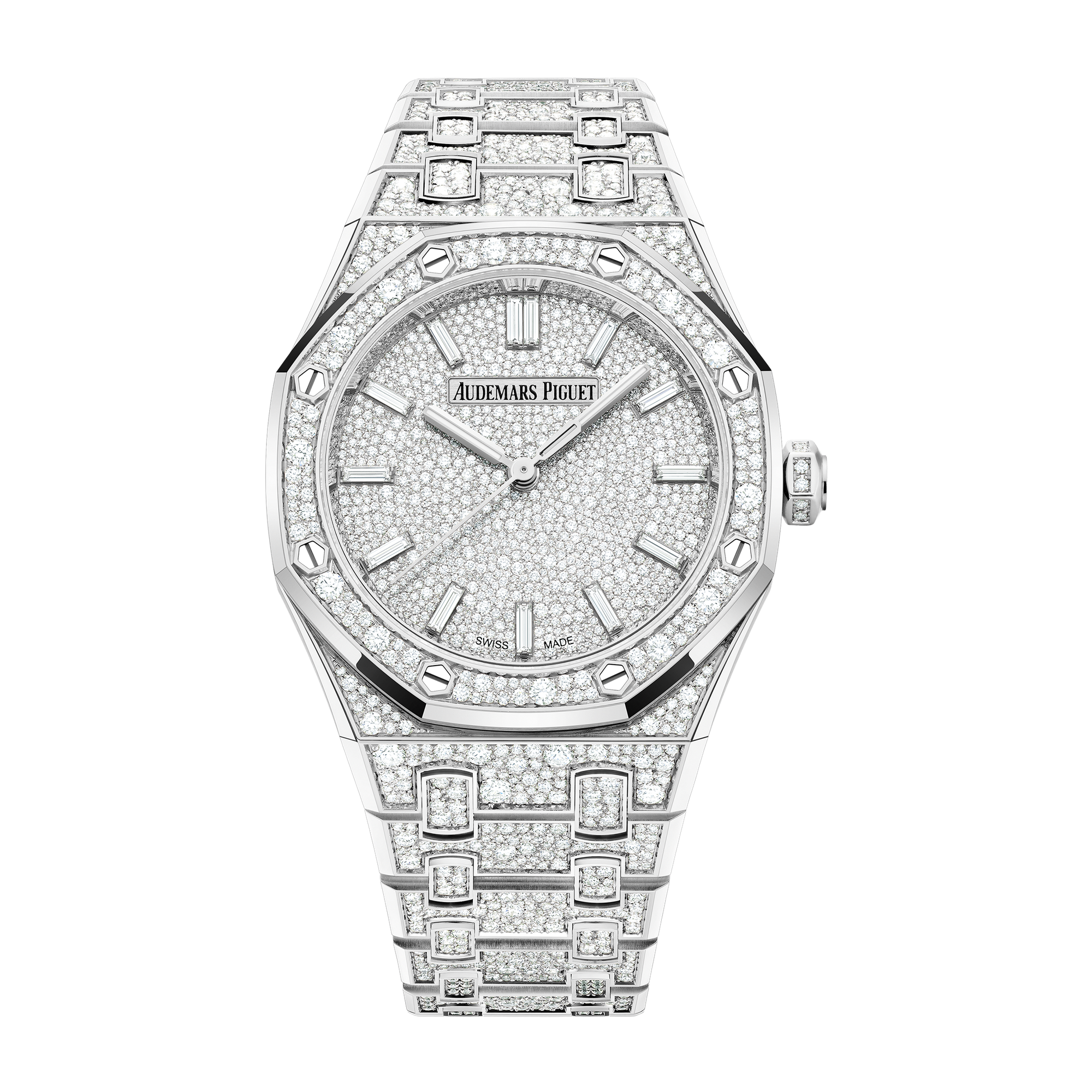 Audemars Piguet Royal Oak Selfwinding Diamond Pave White Gold 34mm