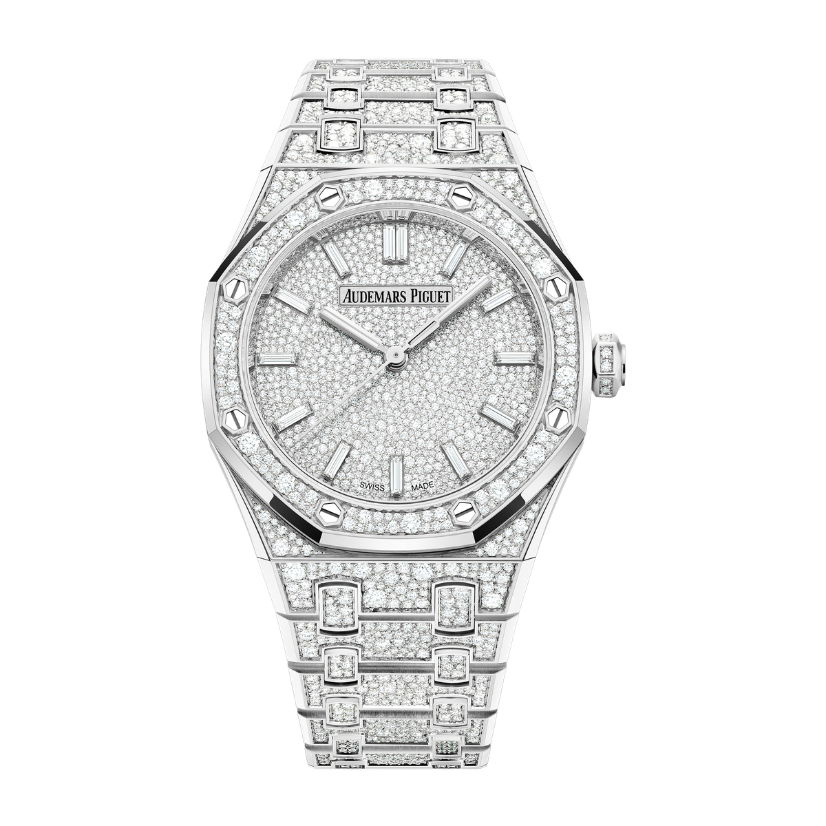 Audemars Piguet Royal Oak Selfwinding Diamond Pave White Gold 34mm