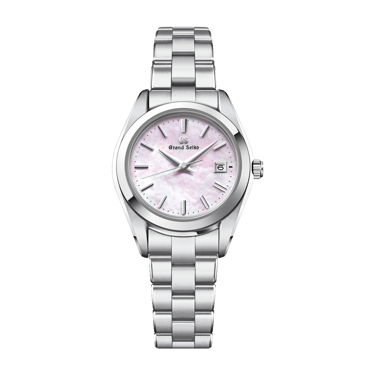 Grand Seiko Heritage Refined Essentials Mother of Pearl Steel Alligator Leather 28.9mm
