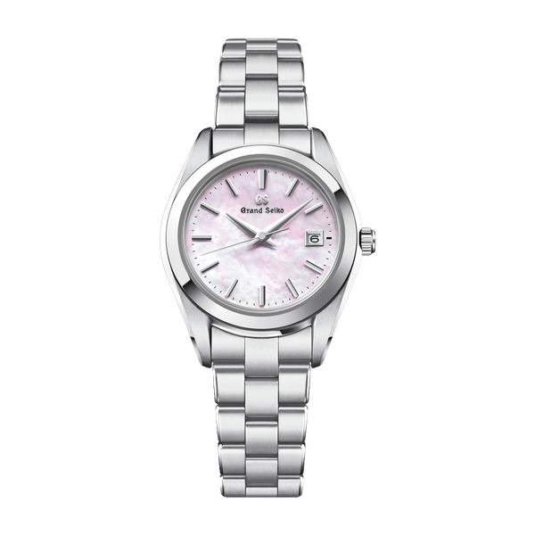 Grand Seiko Heritage Refined Essentials Mother of Pearl Steel Alligator Leather 28.9mm