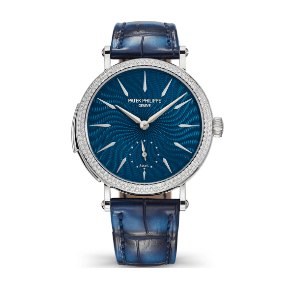 Patek Philippe Grand Complications Blue White Gold Alligator Leather 36mm