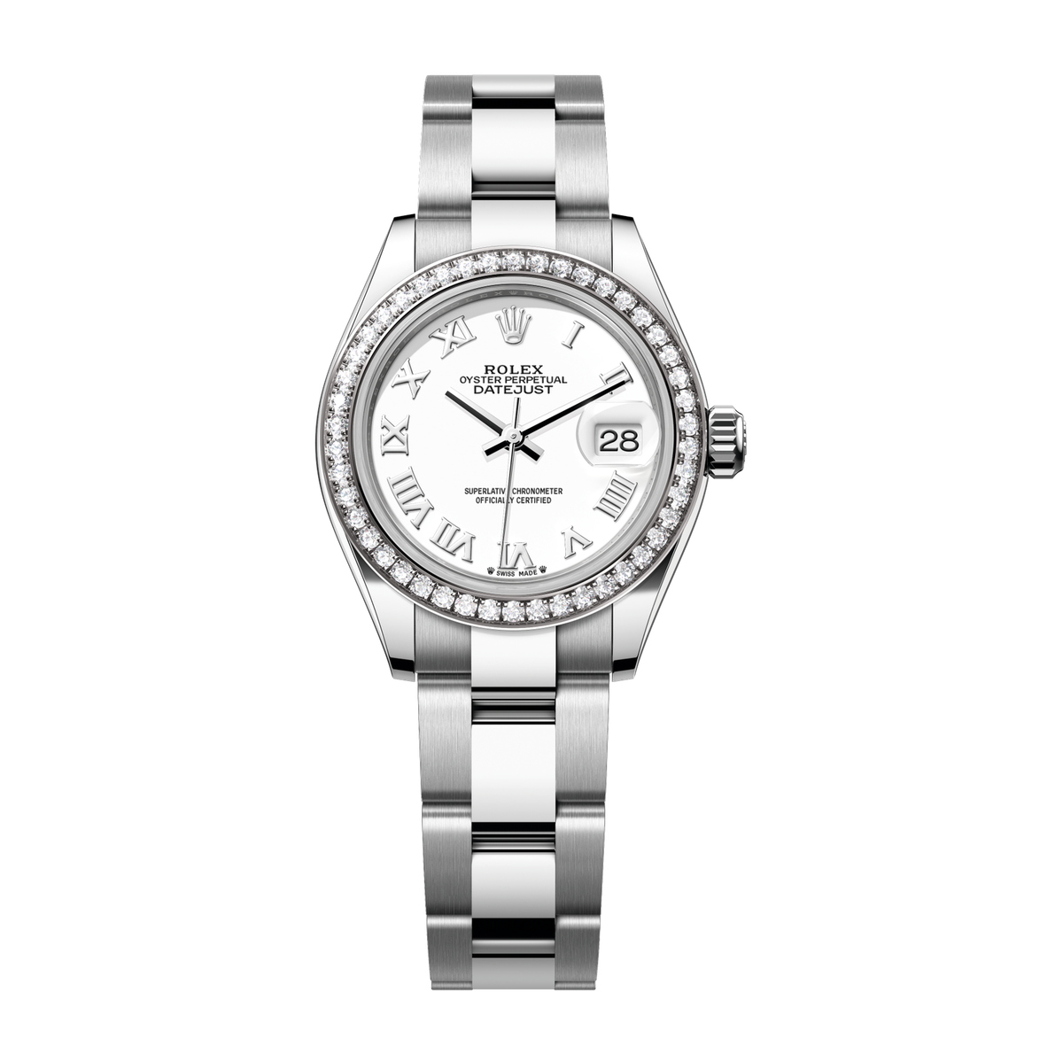 Rolex Lady-Datejust White Steel & White Gold 28mm