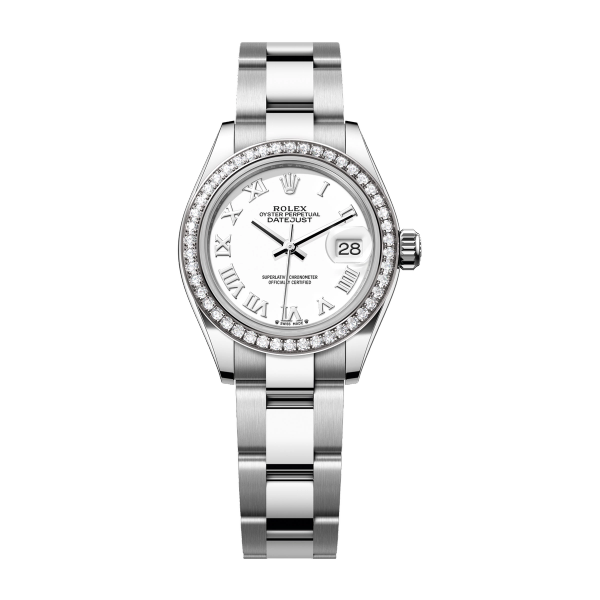 Rolex Lady-Datejust White Steel & White Gold 28mm