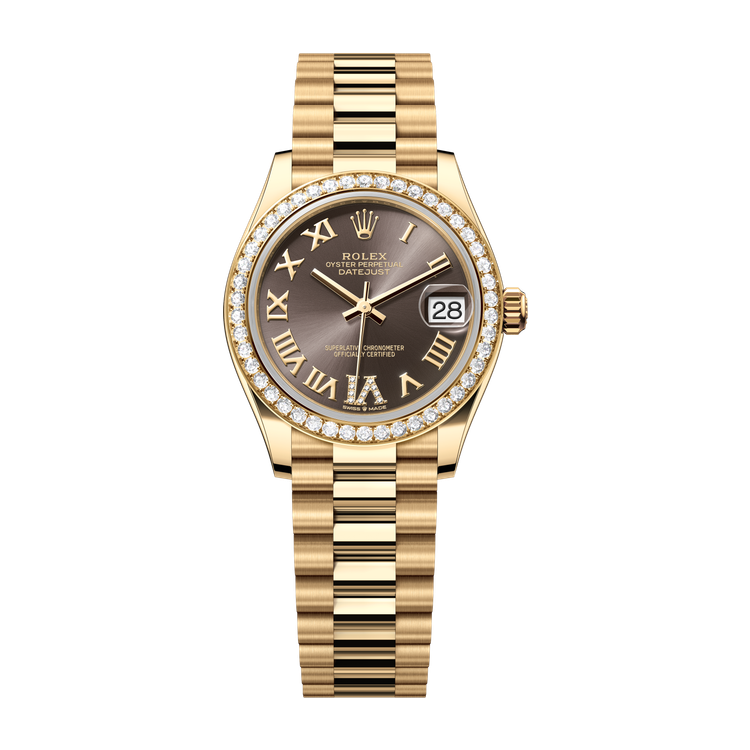 Rolex Datejust 31 Dark Grey Yellow Gold 31mm