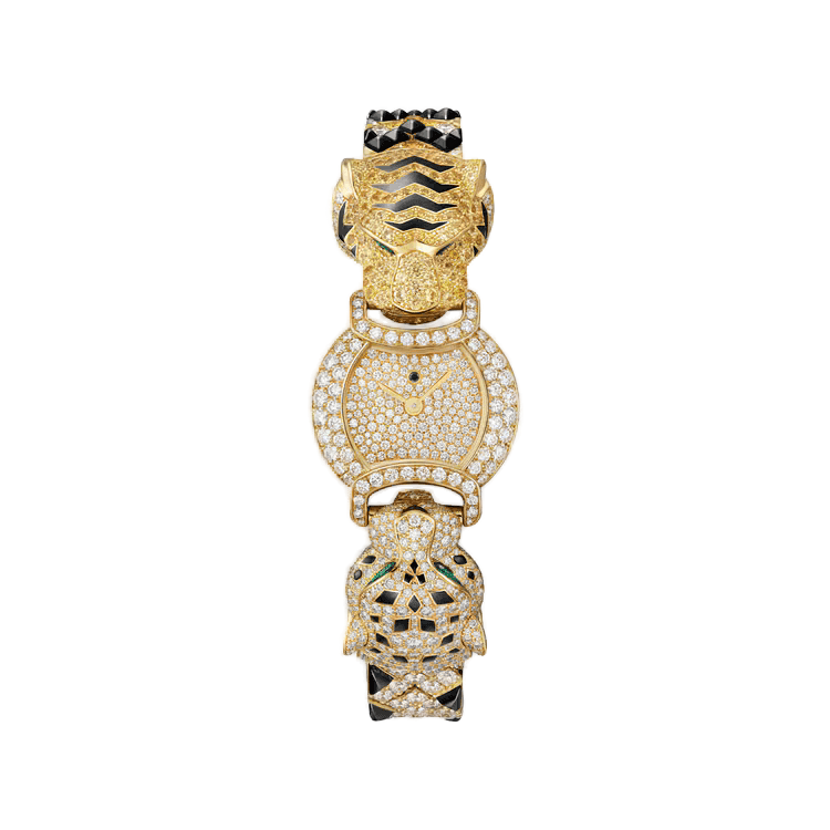 Cartier Indomptables Diamond Pave Yellow Gold 22.2mm