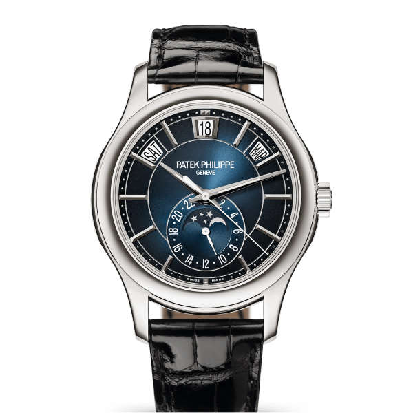 Patek Philippe Complications Blue White Gold Leather 40mm