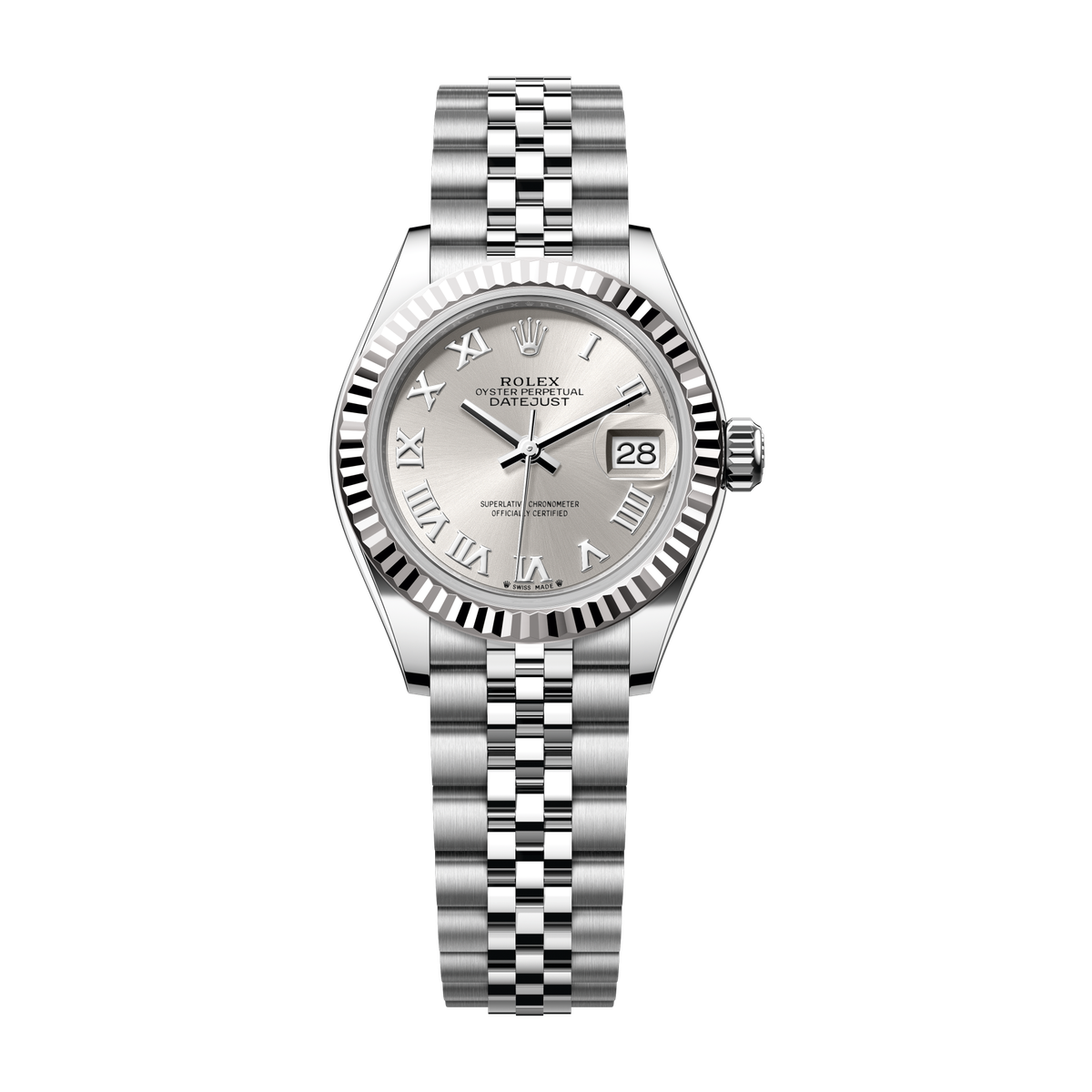Rolex Lady-Datejust Silver Steel & White Gold 28mm