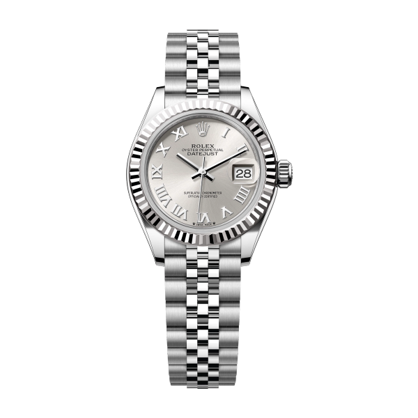 Rolex Lady-Datejust Silver Steel & White Gold 28mm