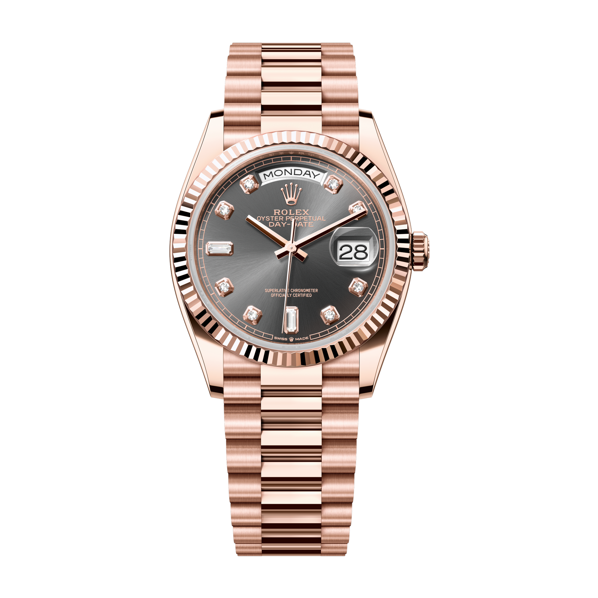 Rolex Day-Date 36 Dark Grey Rose Gold 36mm