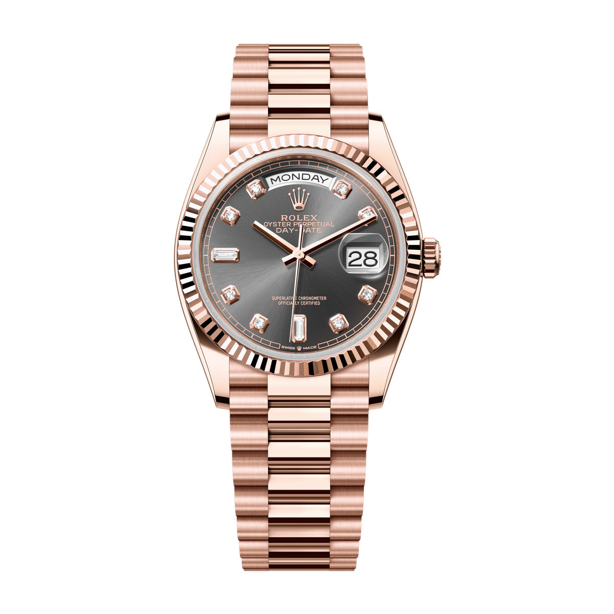 Rolex Day-Date 36 Dark Grey Rose Gold 36mm