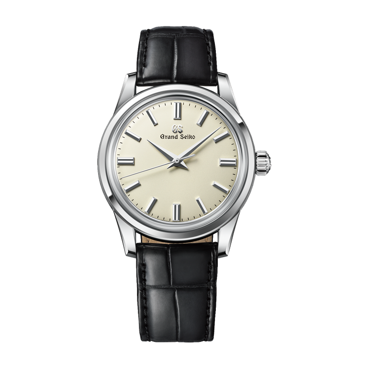 Grand Seiko Elegance Contemporary Classics Ivory Steel Alligator Leather 37.3mm