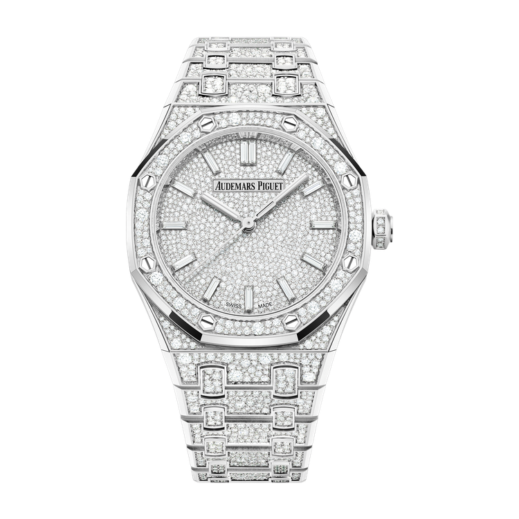 Audemars Piguet Royal Oak Selfwinding Diamond Pave White Gold 34mm