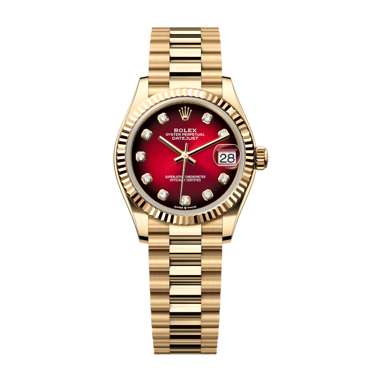 Rolex Datejust 31 Red Yellow Gold 31mm